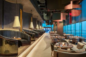 W Dubai The Palm Resort - Dubai, UAE - Akira Back Restaurant Night View