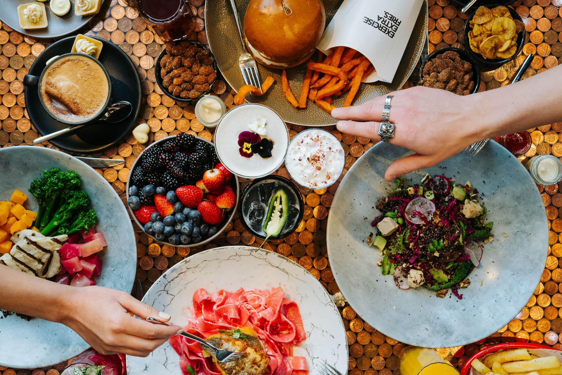 W London Hotel – London, United Kingdom – The Perception Bar Food