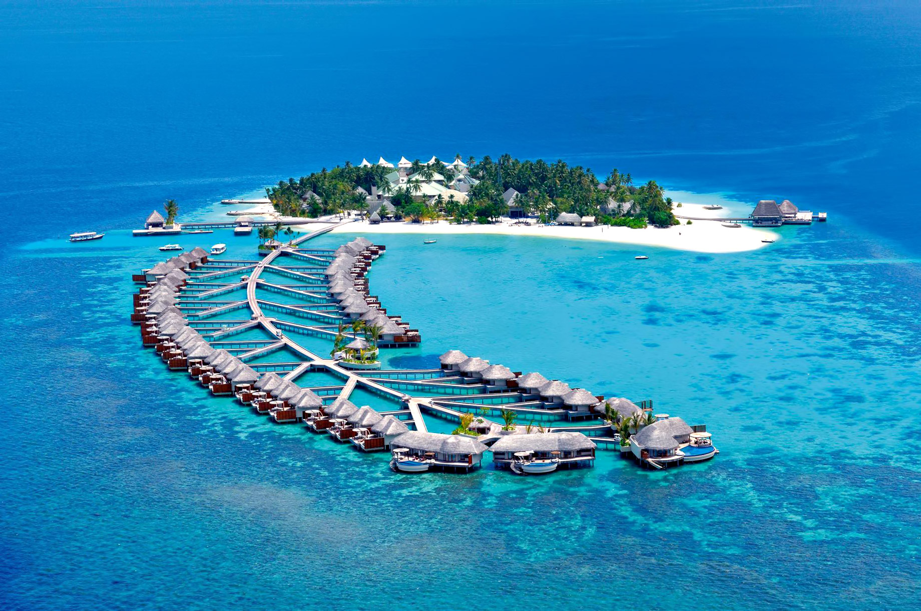 032 – W Maldives Resort – Fesdu Island, Maldives – Resort Aerial View
