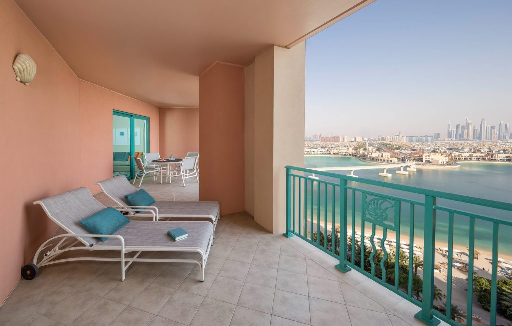 Atlantis The Palm Resort - Crescent Rd, Dubai, UAE - Terrace Club Suite Balcony