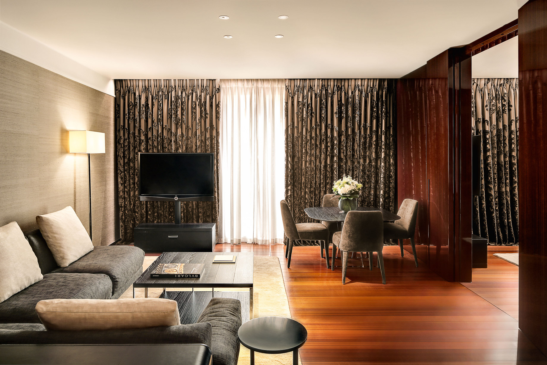 Bvlgari Hotel London - Knightsbridge, London, UK - Deluxe Suite Living Room