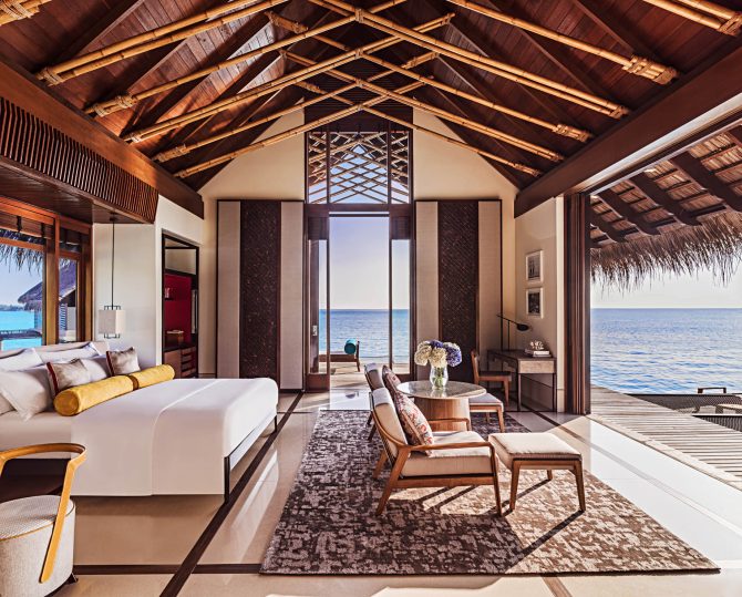 One&Only Reethi Rah Resort - North Male Atoll, Maldives - Overwater Villa Master Bedroom