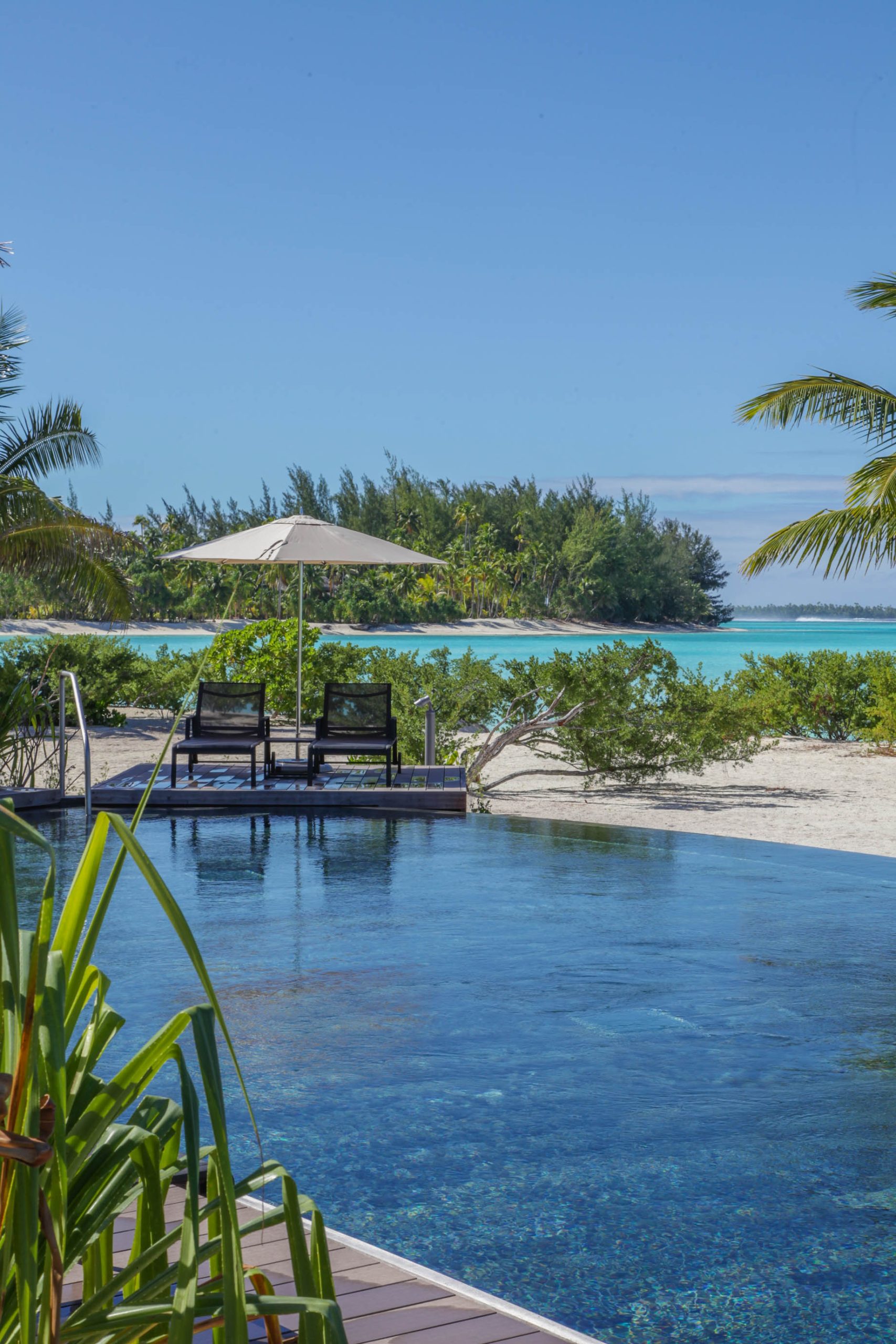 The Brando Resort – Tetiaroa Private Island, French Polynesia – Resort Pool and Beach View