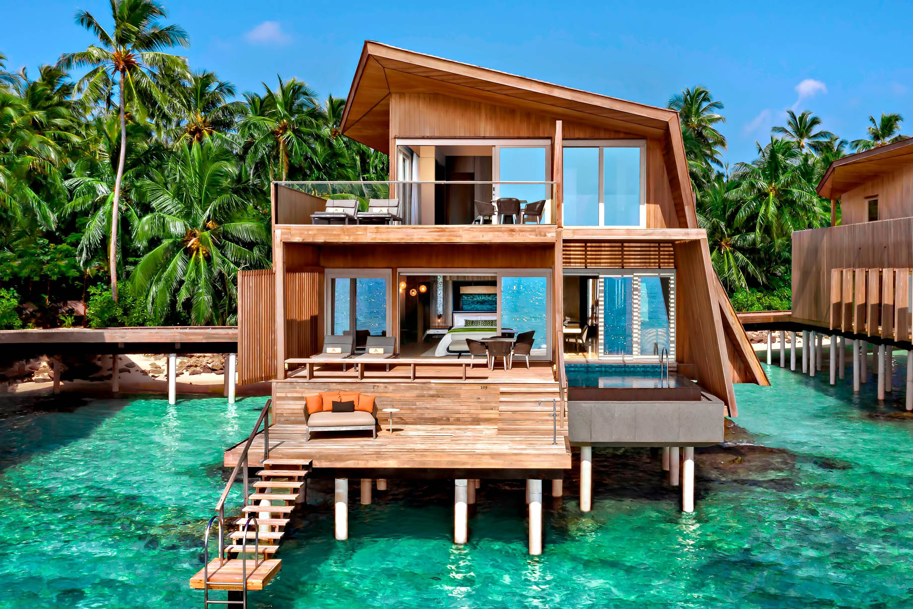 The St. Regis Maldives Vommuli Resort – Dhaalu Atoll, Maldives – Two Bedroom Sunset Overwater Villa