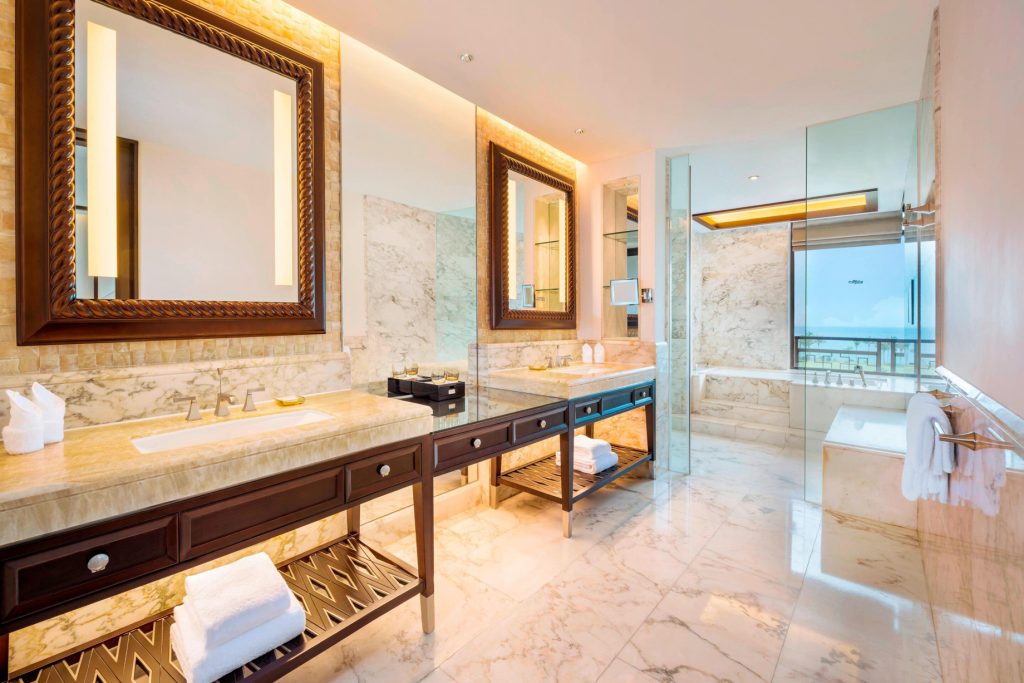The St. Regis Sanya Yalong Bay Resort - Hainan, China - Premium Ocean View Room Bathroom