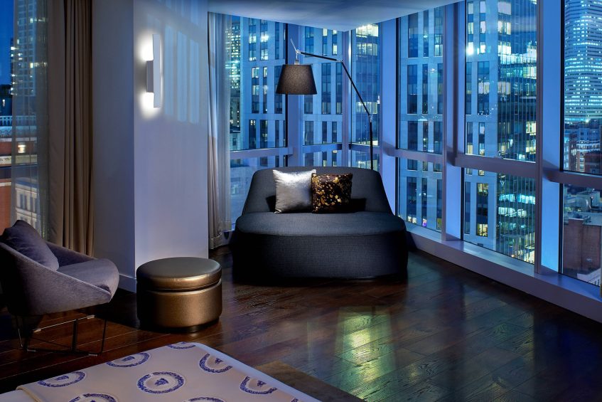 W Boston Hotel - Boston, MA, USA - Extreme WOW Suite Bedroom View