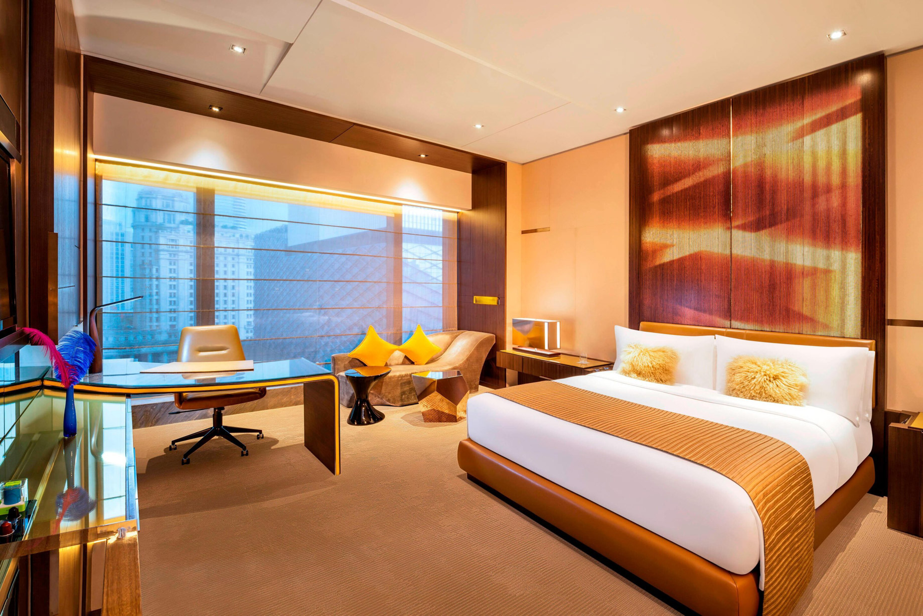 W Guangzhou Hotel - Tianhe District, Guangzhou, China - Spectacular Design Guest Room Fire