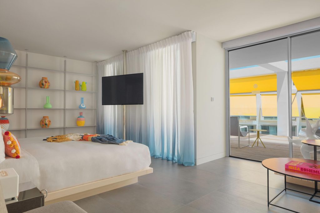 W Ibiza Hotel - Santa Eulalia del Rio, Spain - Marvelous Suite Bedroom Deck