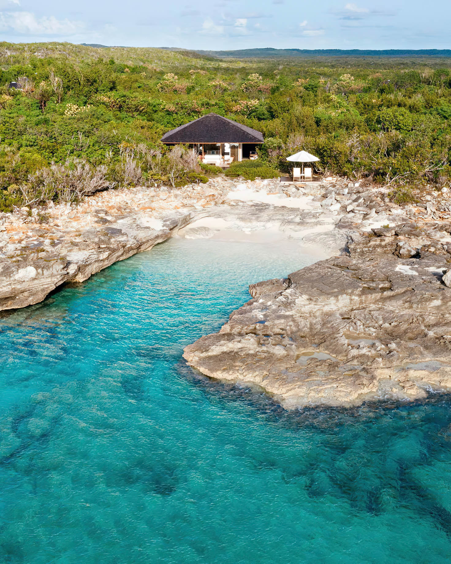 Amanyara Resort – Providenciales, Turks and Caicos Islands – Ocean Cove Pavilion Aerial