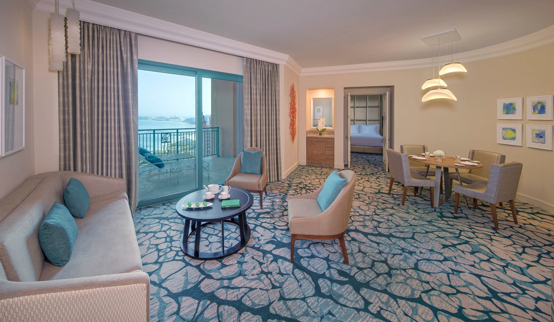 Atlantis The Palm Resort – Crescent Rd, Dubai, UAE – Terrace Club Suite Living Room