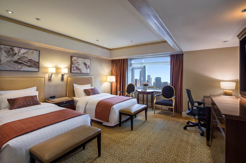 The St. Regis Beijing Hotel - Beijing, China - Deluxe Room Bed