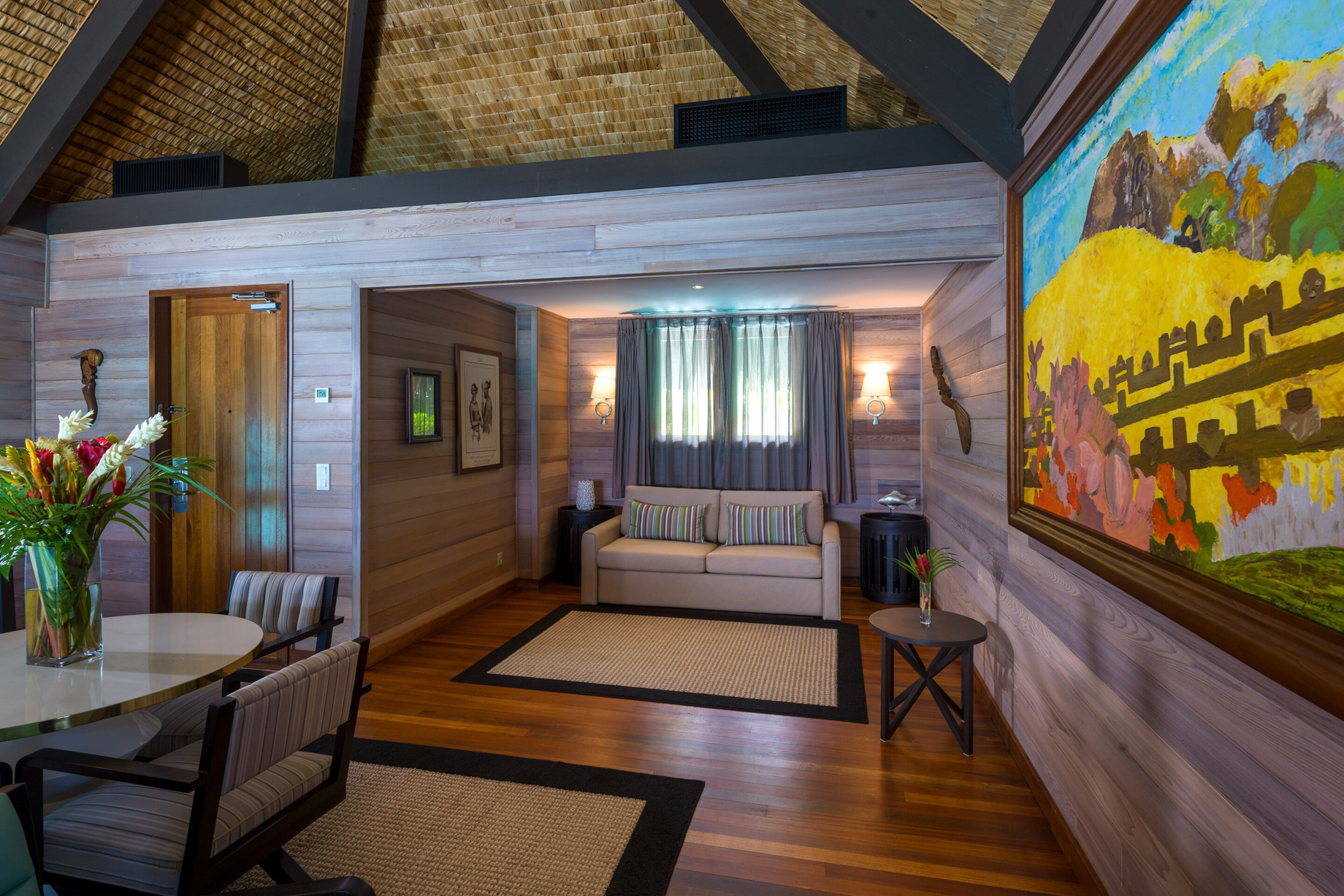 The St. Regis Bora Bora Resort – Bora Bora, French Polynesia – Overwater Premier Suite Villa Lounge Interior