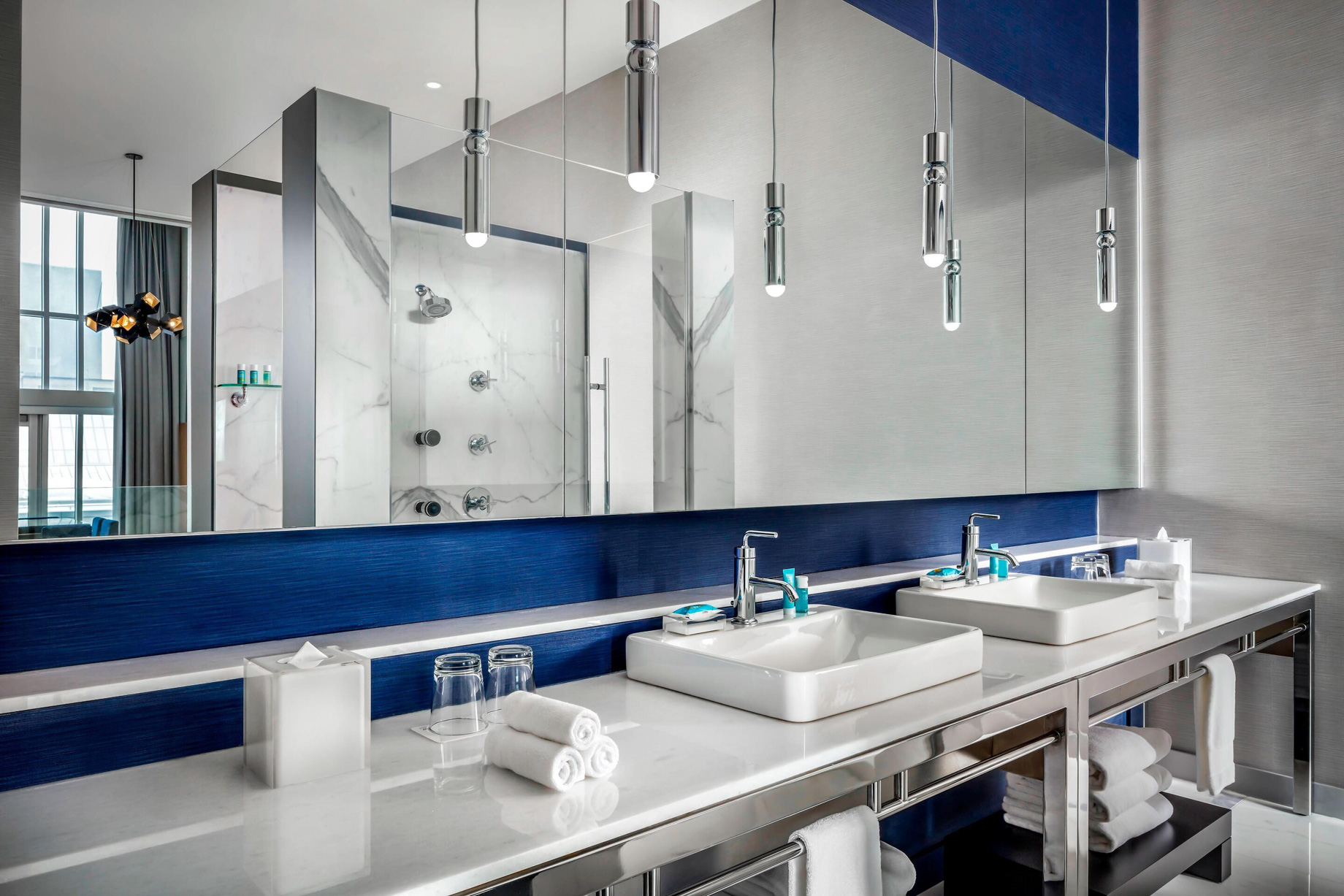 W Montreal Hotel – Montreal, Quebec, Canada – Extreme Wow Suite Bathroom Vanity