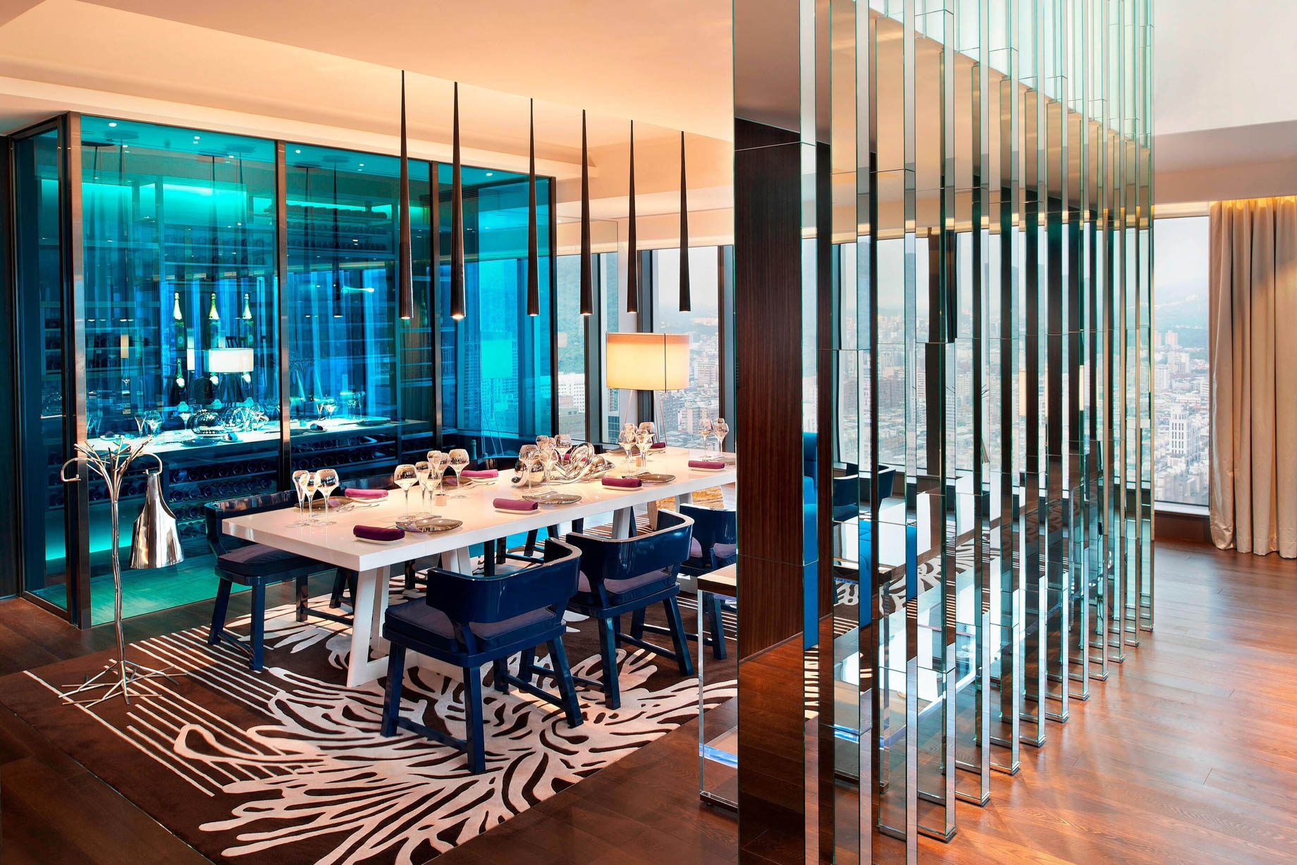 W Taipei Hotel – Taipei, Taiwan – Extreme WOW Suite Dining Room