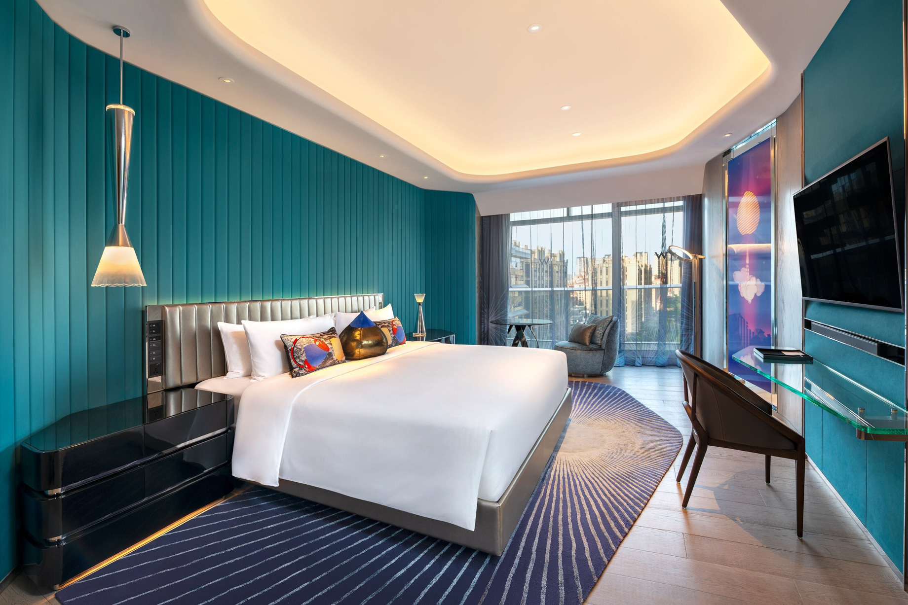 034 – W Xi’an Hotel – Xi’an, Shaanxi Province, China – Wonderful City View Guest Room King