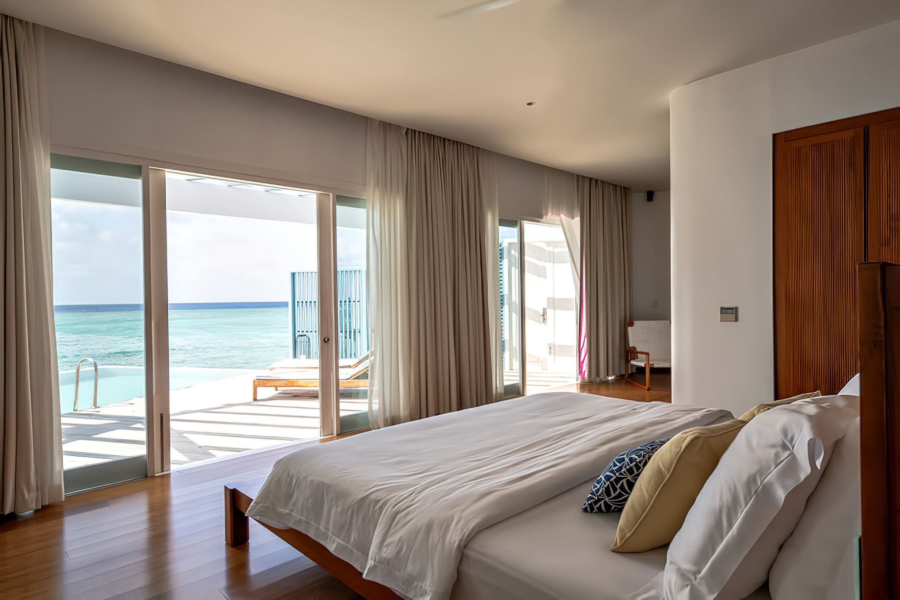 Amilla Fushi Resort and Residences – Baa Atoll, Maldives – Overwater Villa Bedroom