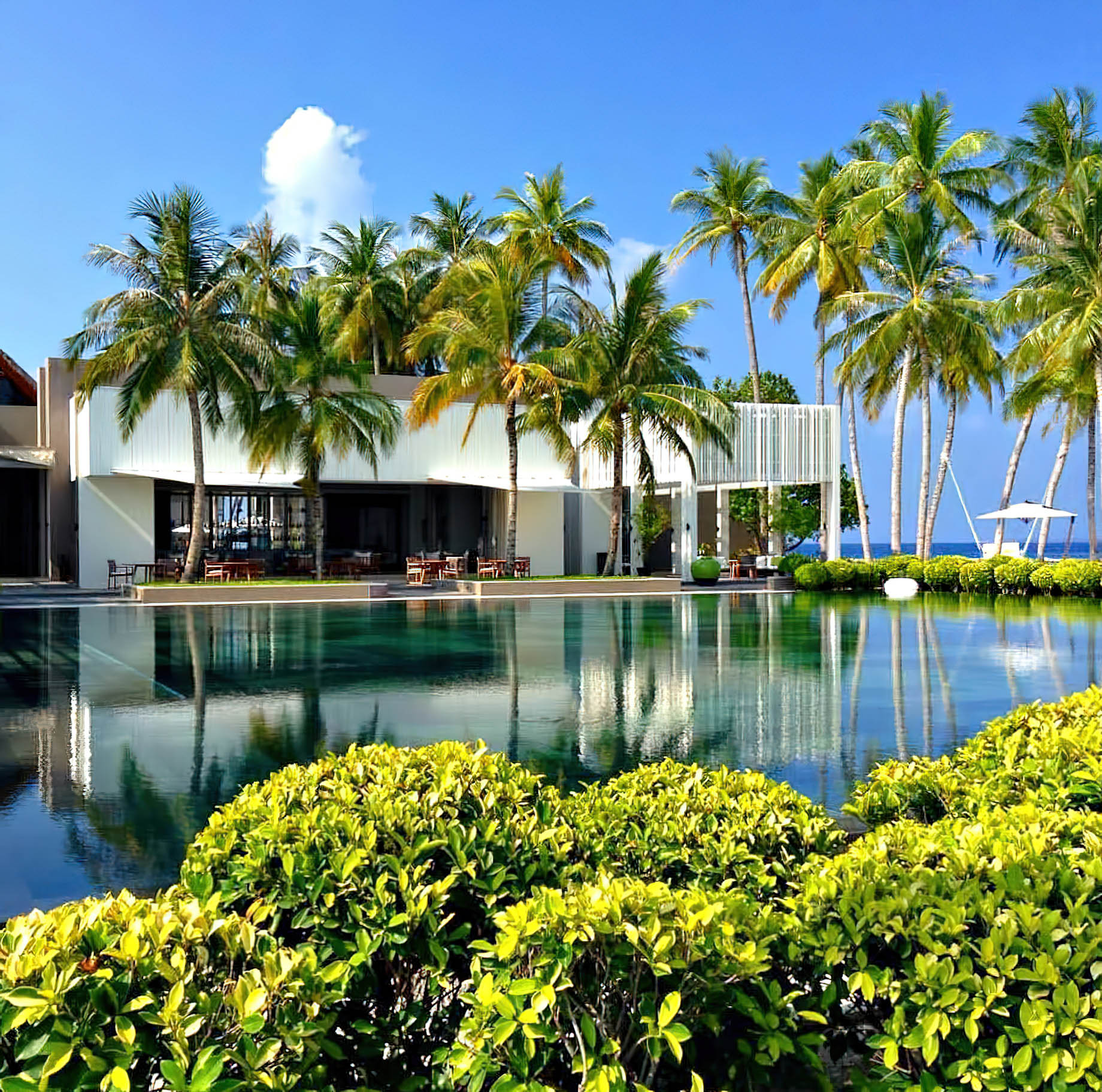 Cheval Blanc Randheli Resort – Noonu Atoll, Maldives – The White Bar Beach Club Pool