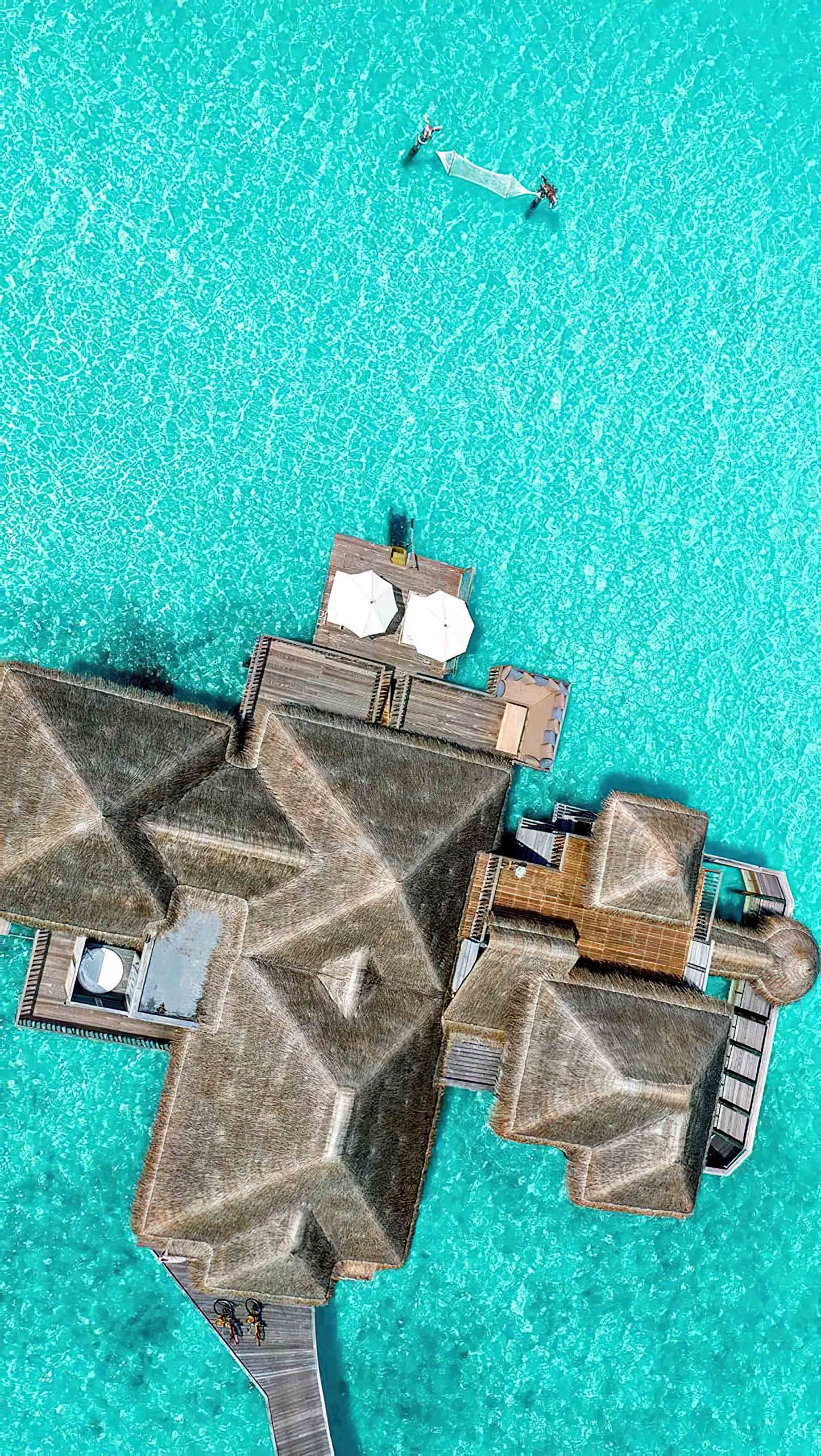 Gili Lankanfushi Resort – North Male Atoll, Maldives – Family Villa Aerial View