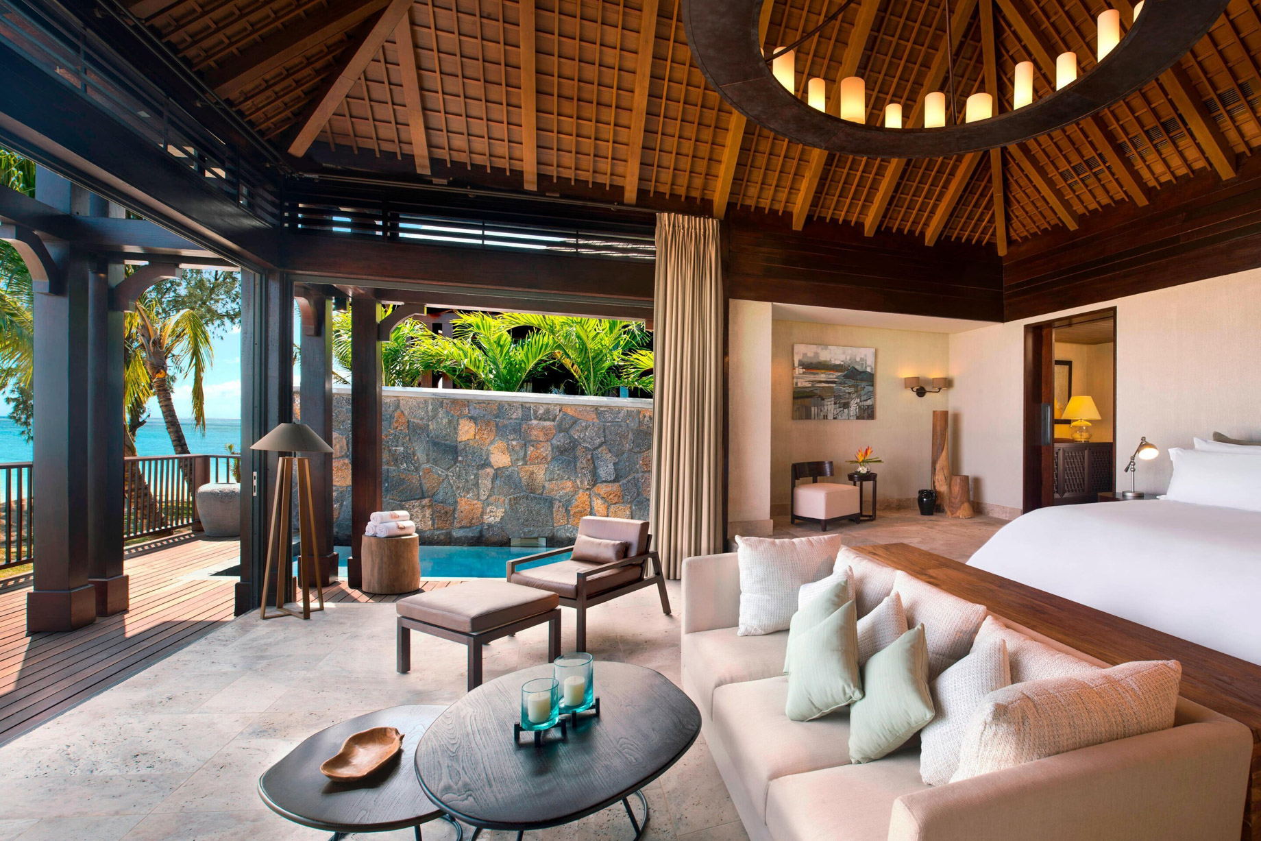 JW Marriott Mauritius Resort – Mauritius – Villa Master Bedroom with view on the Ocean