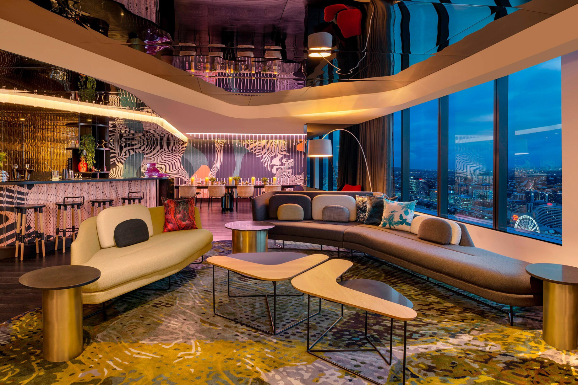 W Brisbane Hotel - Brisbane, Australia - Extreme WOW Suite Lounge Night