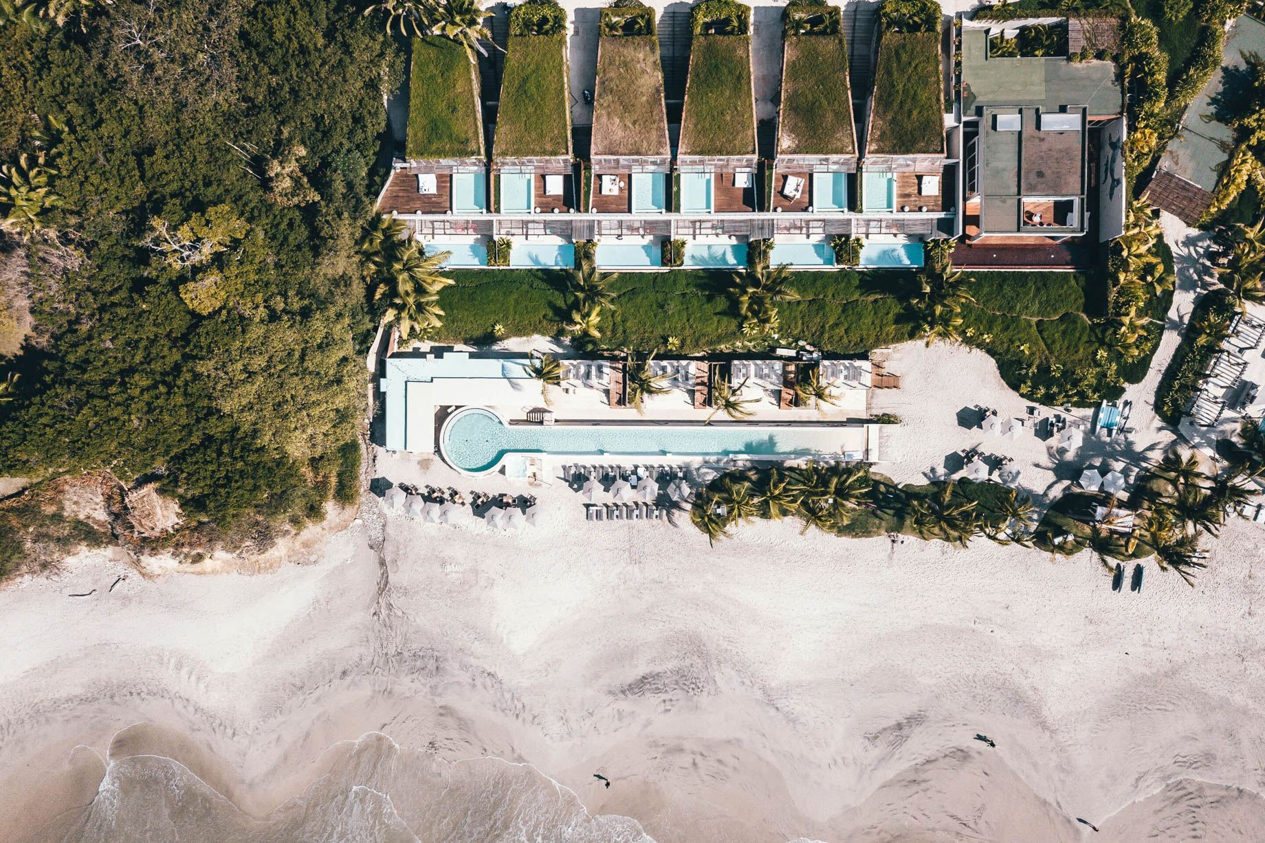 W Punta de Mita Resort – Punta De Mita, Mexico – Overhead Resort Beach Aerial