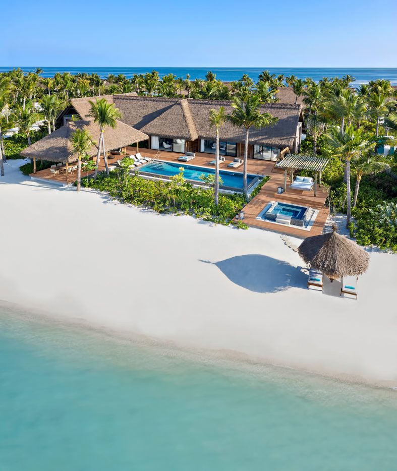 Waldorf Astoria Maldives Ithaafushi Resort - Ithaafushi Island, Maldives - Beach Villa with Pool Two Bedroom Aerial