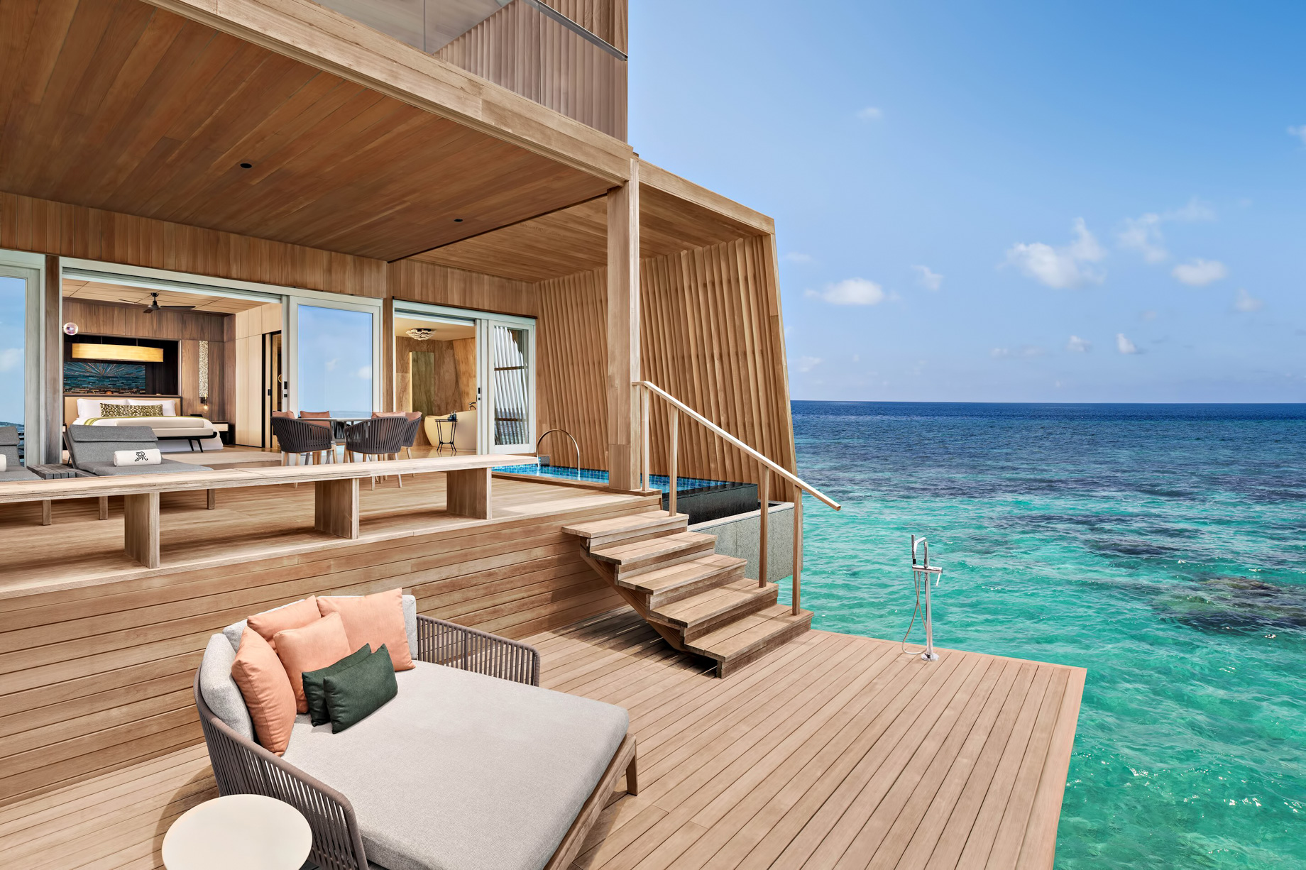 The St. Regis Maldives Vommuli Resort – Dhaalu Atoll, Maldives – Two Bedroom Sunset Overwater Villa