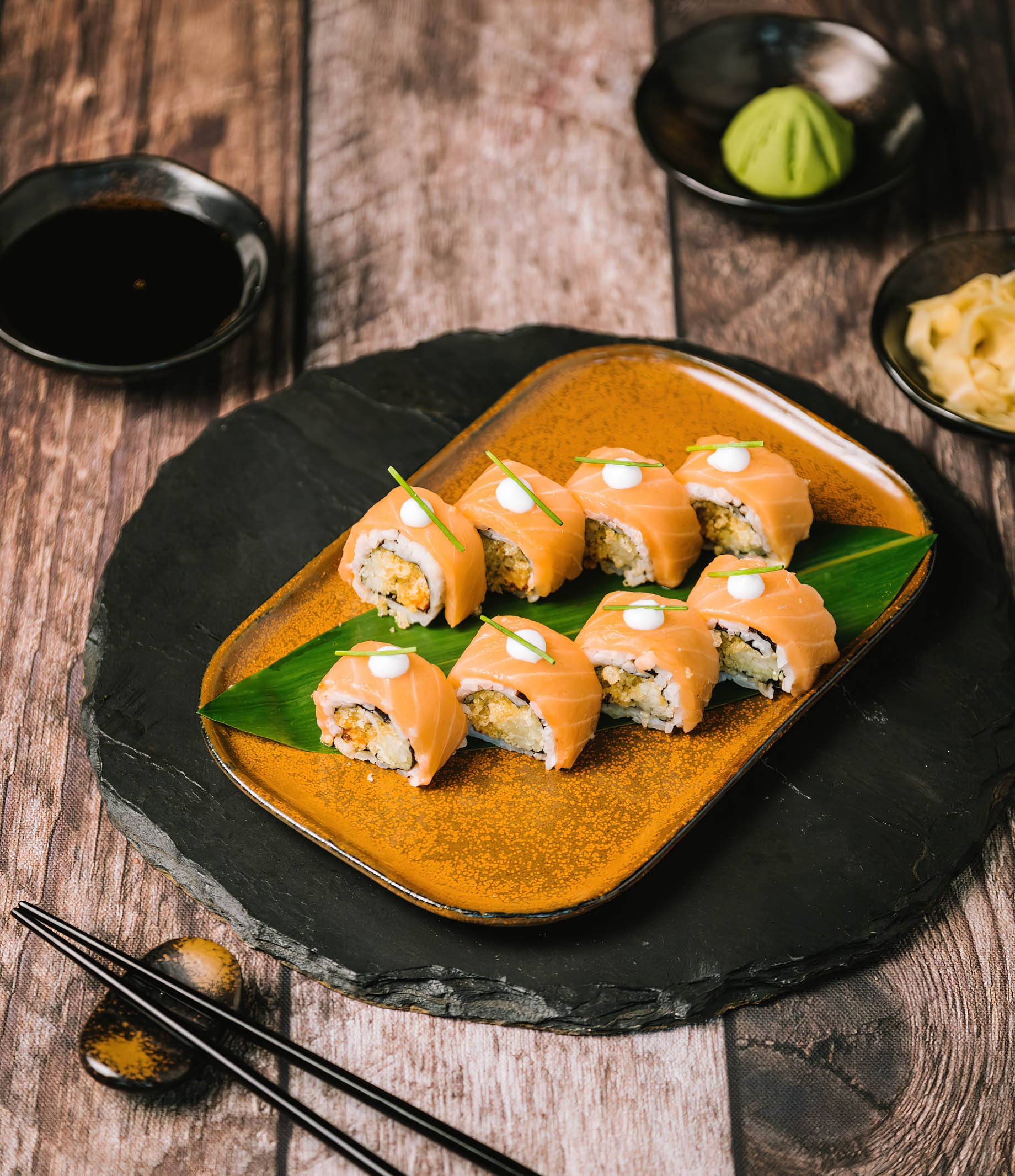 The St. Regis Mumbai Hotel - Mumbai, India - Crispy Salmon Maki