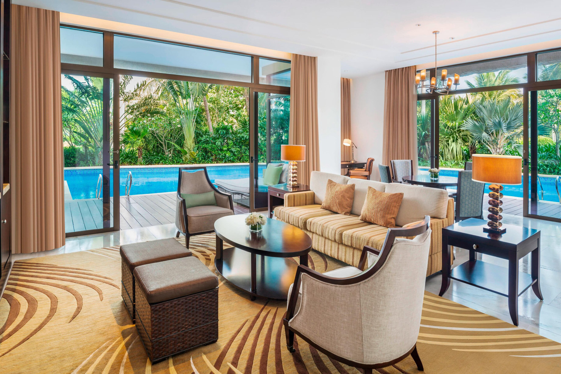 The St. Regis Sanya Yalong Bay Resort – Hainan, China – Lagoon One Bedroom Suite Living Room
