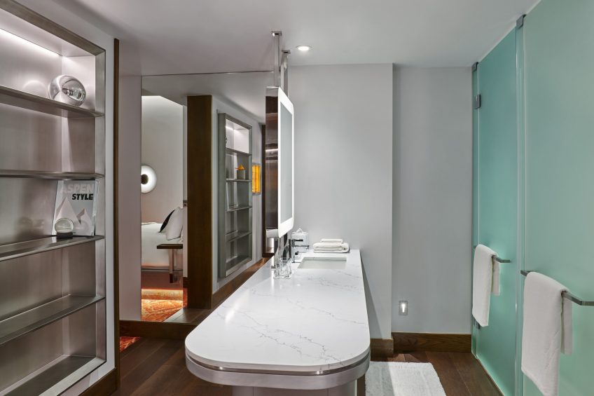 W Aspen Hotel - Aspen, CO, USA - Guest Bathroom Vanity