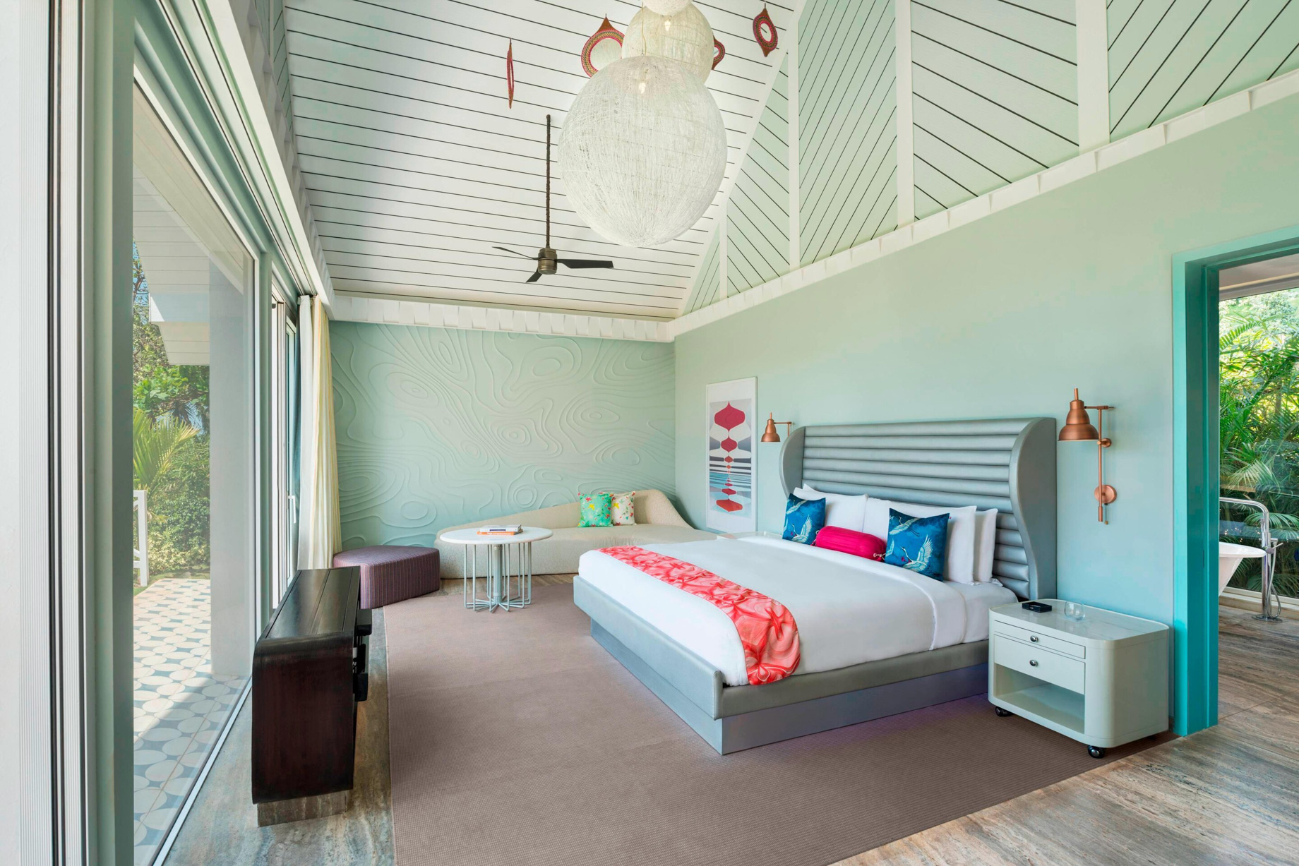 W Goa Vagator Beach Resort – Goa, India – Fantastic Garden Villa Bedroom