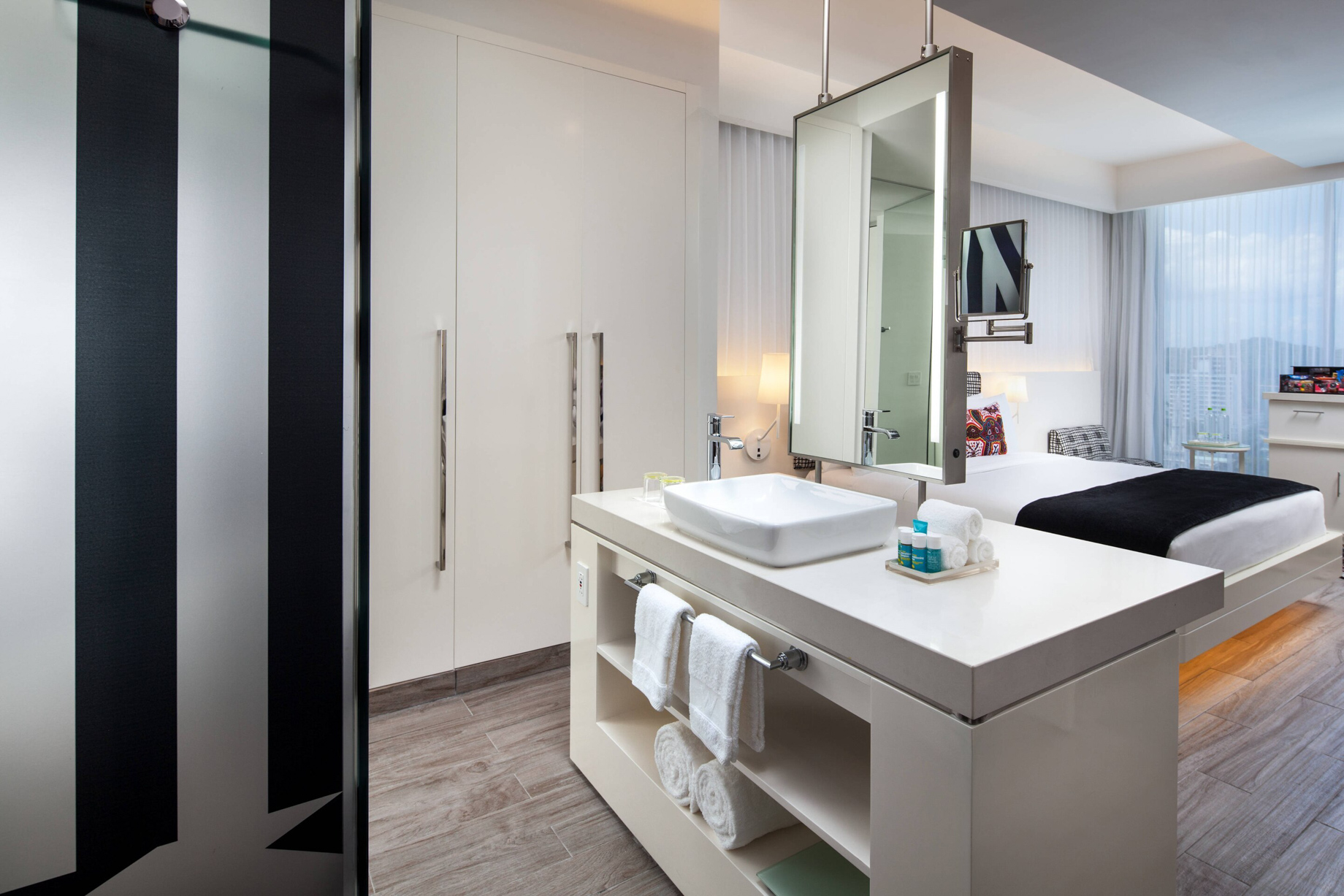 W Panama Hotel - Panama City, Panama - Guest Bathroom Walk In Shower