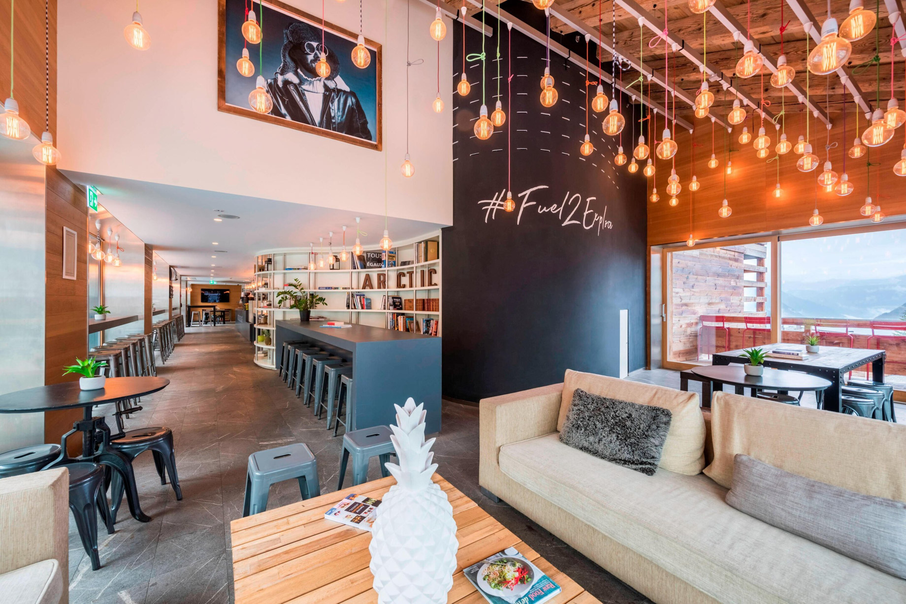 W Verbier Hotel – Verbier, Switzerland – Arctic Juice & Cafe Decor