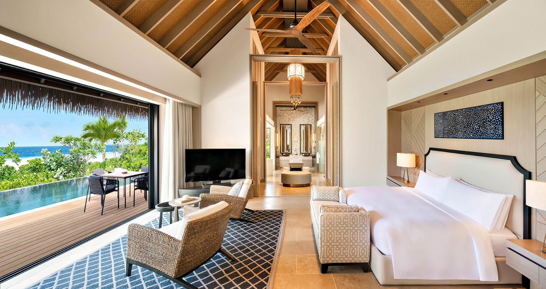 Waldorf Astoria Maldives Ithaafushi Resort – Ithaafushi Island, Maldives – Beach Villa with Pool Master Bedroom