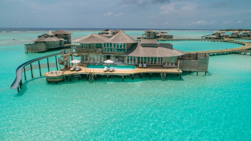Soneva Jani Resort - Noonu Atoll, Medhufaru, Maldives - 3 Bedroom Water Reserve Villa with Slide Aerial