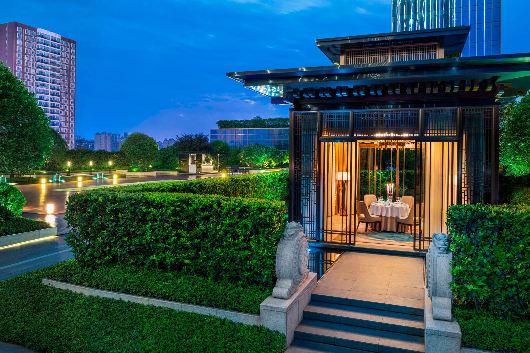 The St. Regis Changsha Hotel – Changsha, China – 6F Garden Night