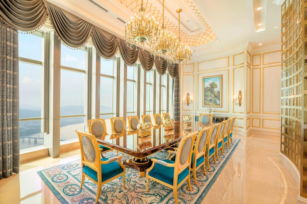The St. Regis Zhuhai Hotel - Zhuhai, Guangdong, China - Presidential Suite Dining Room
