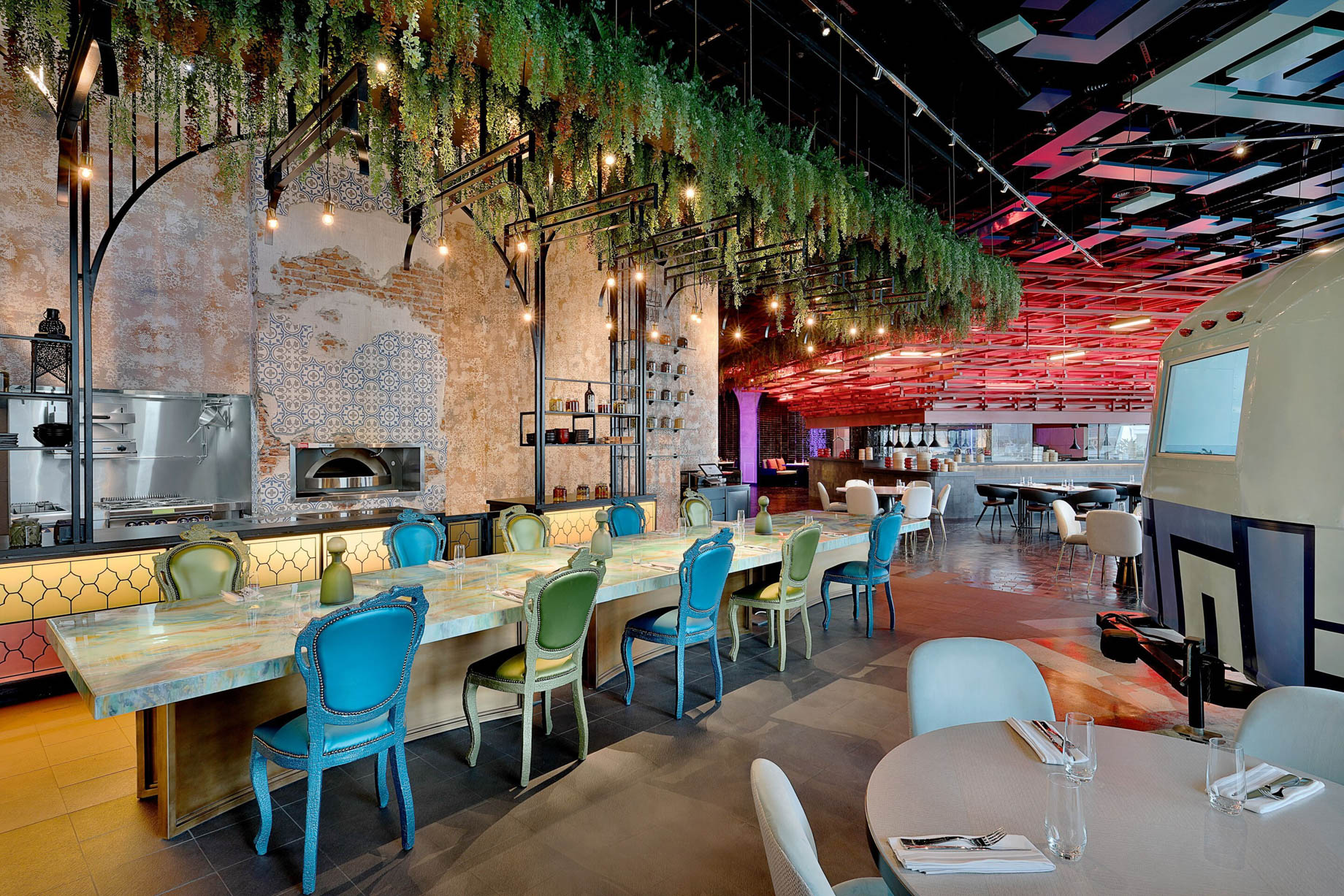 W Abu Dhabi Yas Island Hotel – Abu Dhabi, UAE – Garage Restaurant Eatery