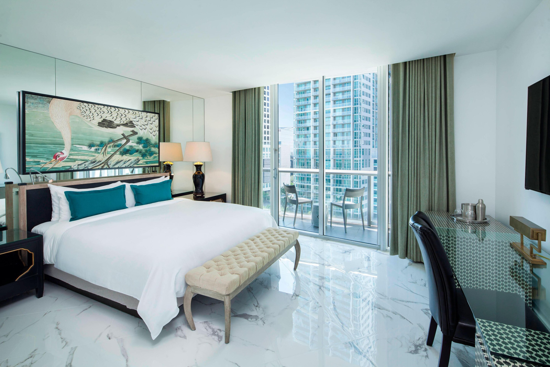 W Miami Hotel – Miami, FL, USA – Wow Suite Master Guest Bedroom