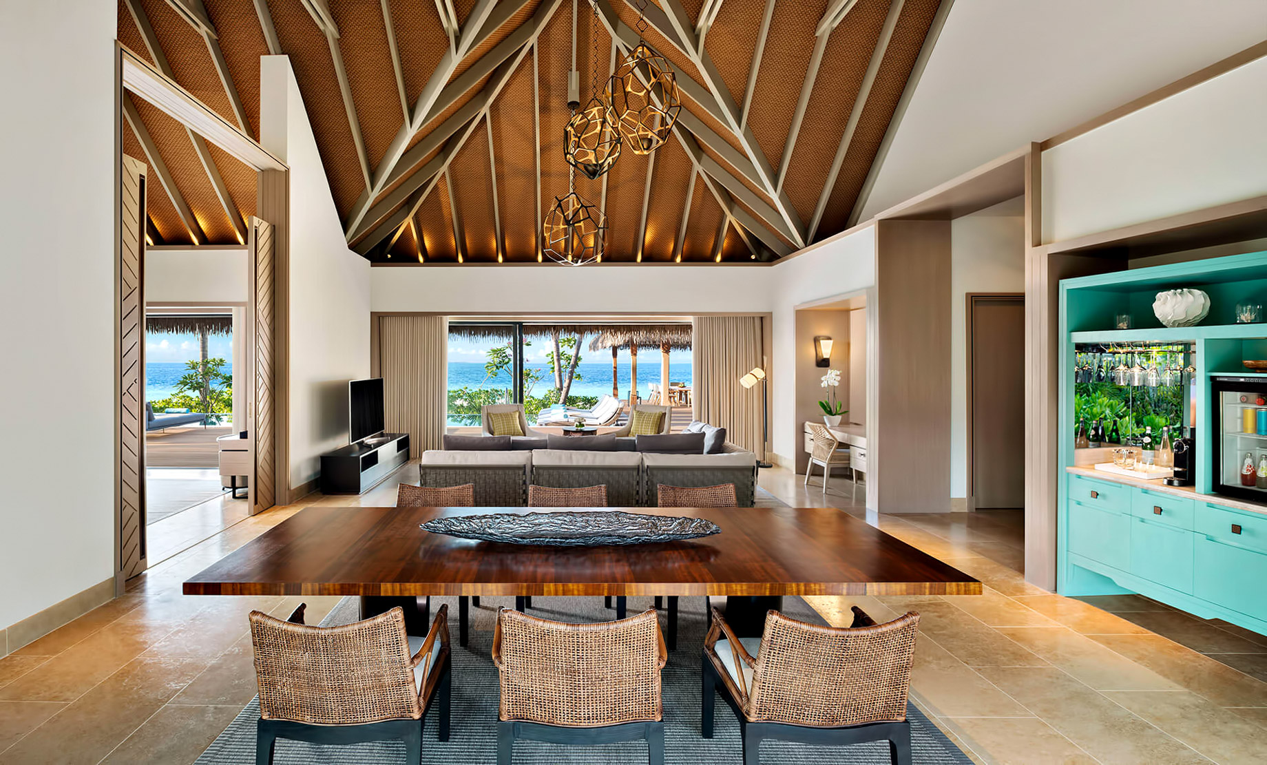 Waldorf Astoria Maldives Ithaafushi Resort – Ithaafushi Island, Maldives – Beach Villa with Pool Living Room