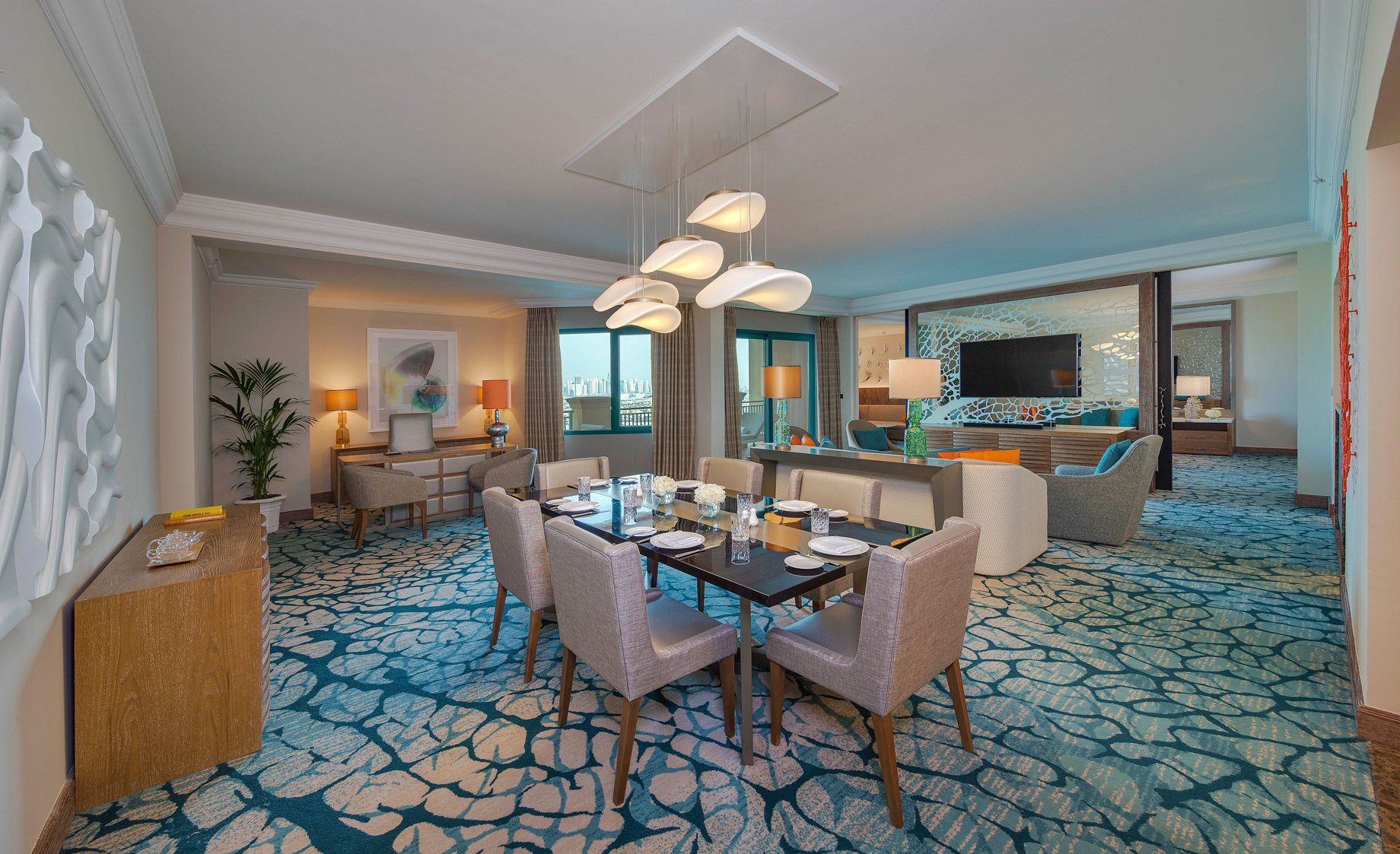 Atlantis The Palm Resort – Crescent Rd, Dubai, UAE – Regal Suite Living Room