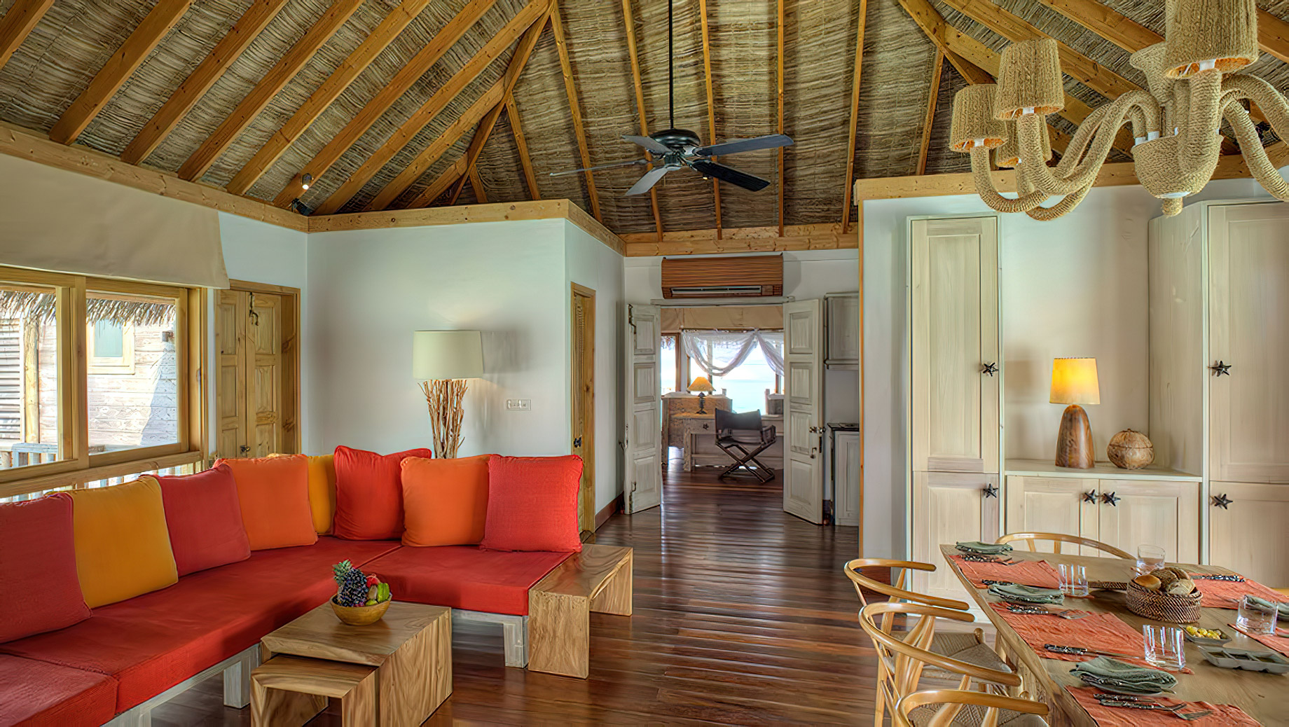 Gili Lankanfushi Resort – North Male Atoll, Maldives – Family Villa Living Dining Area