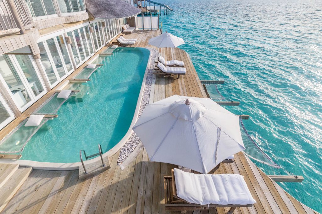 Soneva Jani Resort - Noonu Atoll, Medhufaru, Maldives - 3 Bedroom Water Reserve Villa with Slide Overwater Pool Deck