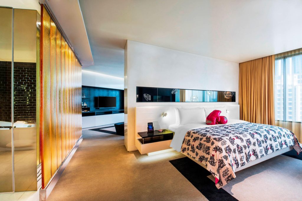 W Bangkok Hotel - Bangkok, Thailand - Fantastic Suite Bedroom