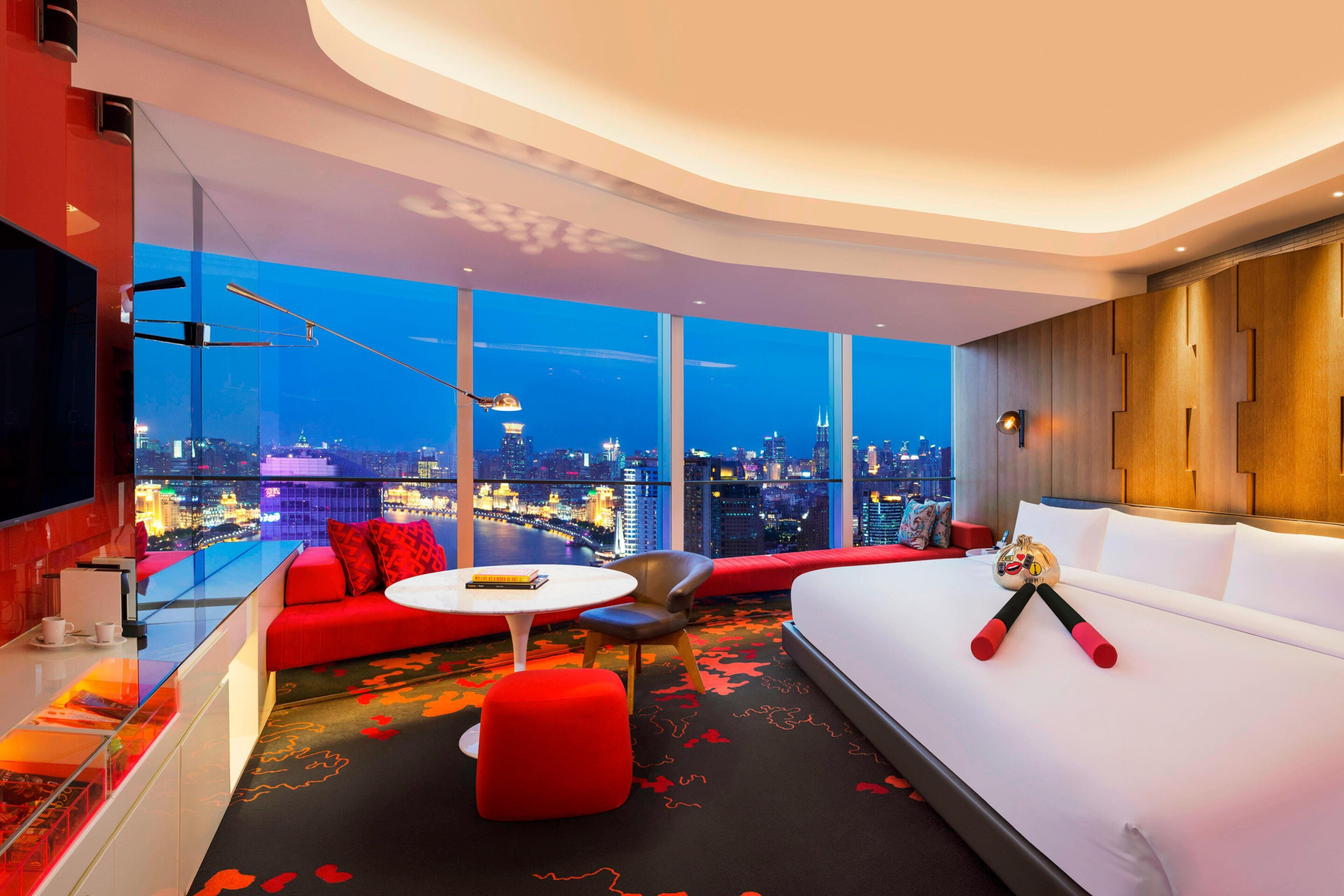 W Shanghai The Bund Hotel – Shanghai, China – Mega Guest Room on The Bund