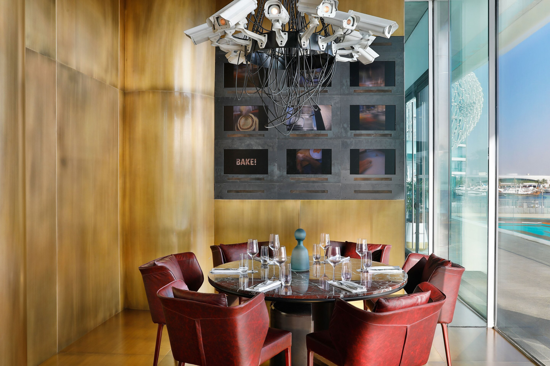 W Abu Dhabi Yas Island Hotel – Abu Dhabi, UAE – Garage Restaurant Table View