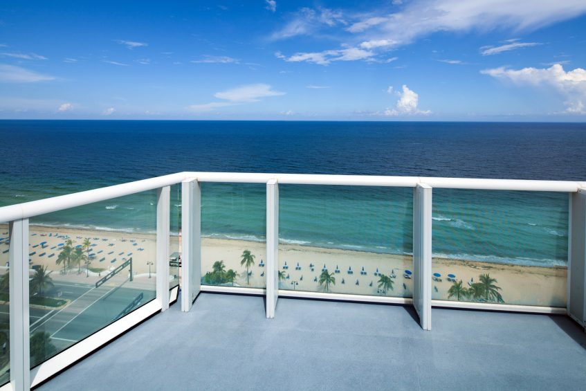 W Fort Lauderdale Hotel - Fort Lauderdale, FL, USA - Guest Room Oceanfront Balcony View