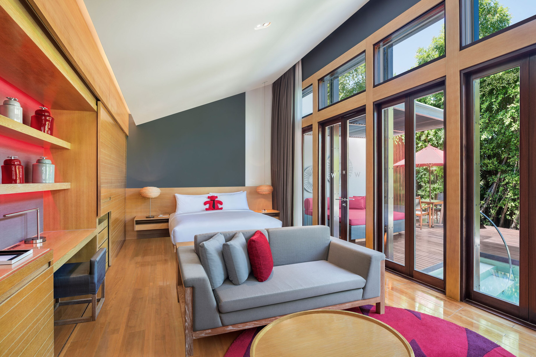 W Koh Samui Resort – Thailand – King Tropical Oasis Villa Living Room