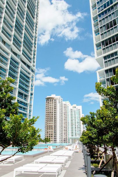 W Miami Hotel - Miami, FL, USA - WET Deck View