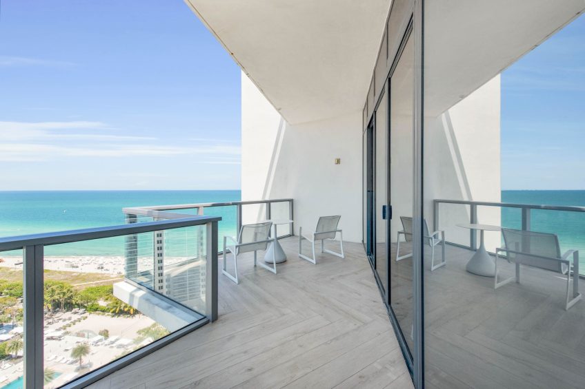 W South Beach Hotel - Miami Beach, FL, USA - Ocean View Penthouse Suite Balcony